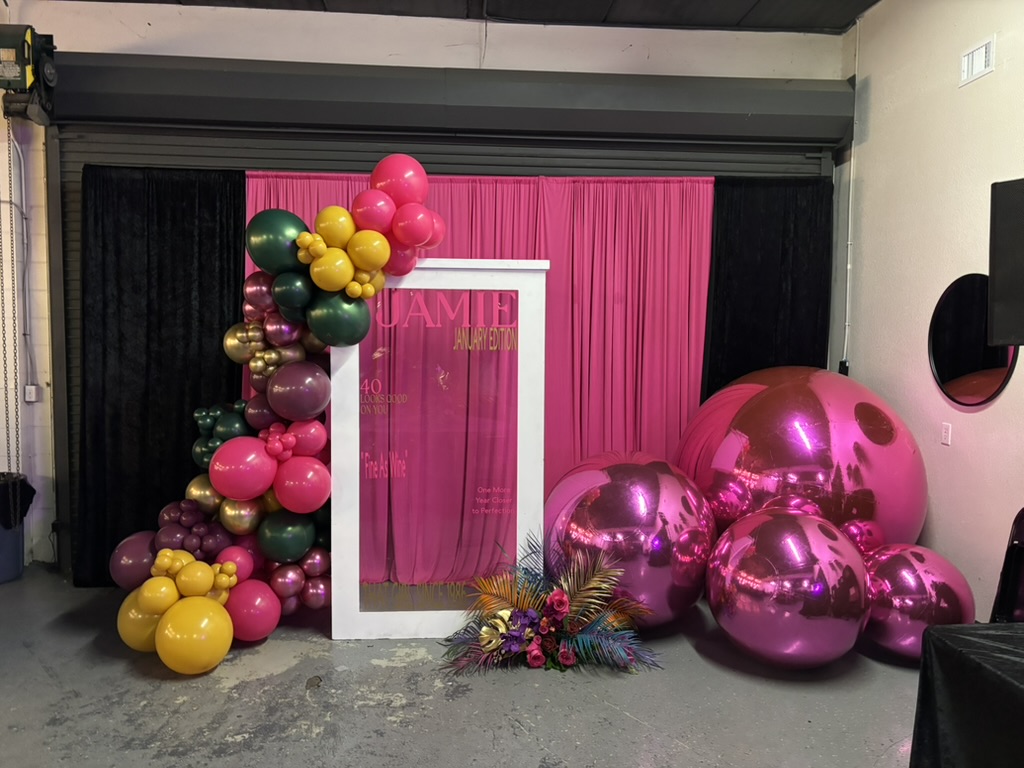 Balloon garland styling