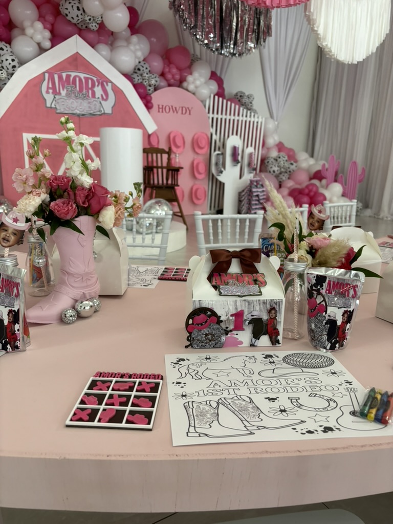 Themed birthday decor